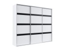 Schwebetüren Kleiderschrank Grande Lacobel 277 3-farbig