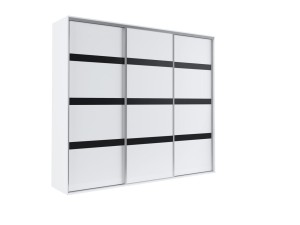 Schwebetüren Kleiderschrank Grande Lacobel 277 3-farbig