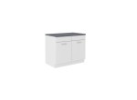 Spülenschrank Maria 100cm weiß matt