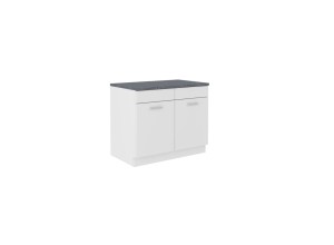 Spülenschrank Maria 100cm weiß matt