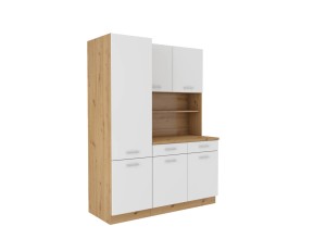 Küchenbuffet Maria 150cm weiß + artisan