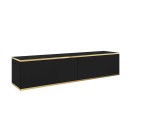 TV-Lowboard Oro 135 schwarz hängend