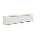 TV-Lowboard Oro 135 weiß matt hängend