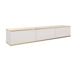TV-Lowboard Oro 175 weiß matt hängend