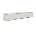 TV-Lowboard Oro 175 MDF weiß matt hängend