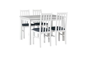 Esstisch ausziehbar Max 5P + 4 Holzstühle Bos 10