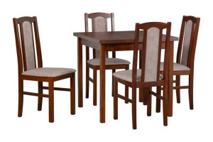 Esstisch Max 9 + 4 Holzstühle Bos 7
