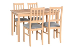 Esstisch Max 10 + 4 Holzstühle Bos 4