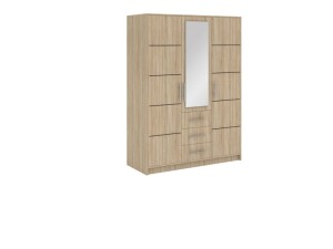 Drehtür Kleiderschrank Bali 3D sonoma eiche