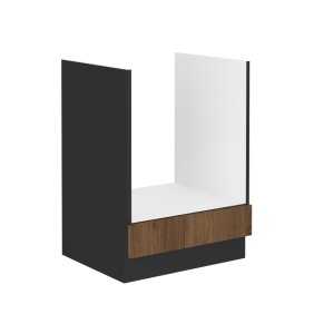 Herdumbauschrank Monza Nussbaum 60 D GAZ BB