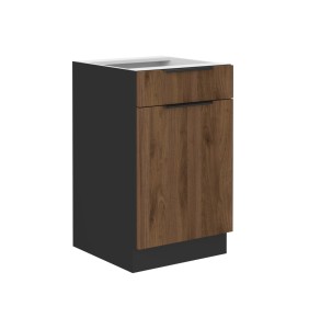 Unterschrank Monza nussbaum 50 D 1F 1S BB