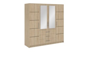 Drehtür Kleiderschrank Bali 4D sonoma eiche