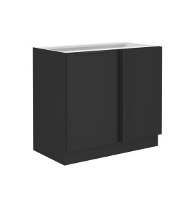 Eckschrank Siena schwarz 105 ND 1F BB