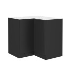 Eckschrank Siena schwarz 90x90 DN 1F BB