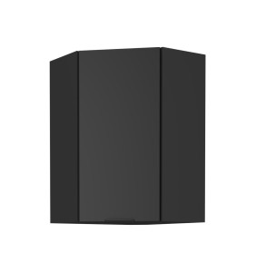 Eck-Hängeschrank Siena schwarz 60x60 GN-90 1F (45°) 