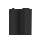 Eck-Hängeschrank Siena schwarz 60x60 GN-72 2F (90°)  