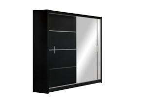 Schwebetür Kleiderschrank Vista 180 schwarz