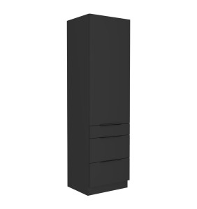 Hochschrank Siena schwarz 60 DKS-210 3S 1F