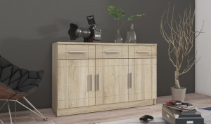 Kommode Paris 3F3S sonoma eiche