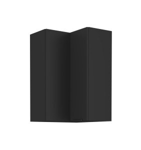 Eck-Hängeschrank Siena schwarz 60x60 GN-90 2F (90°)   