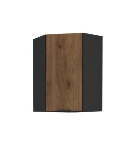 Eck-Hängeschrank Monza nussbaum 60x60 GN-90 1F (45°) 