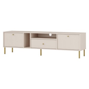 TV-Lowboard Tokio 2K1S sandbeige Möbelfüße gerade