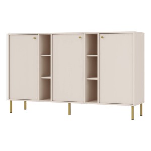 Kommode Tokio 3FO sandbeige Möbelfüße gerade
