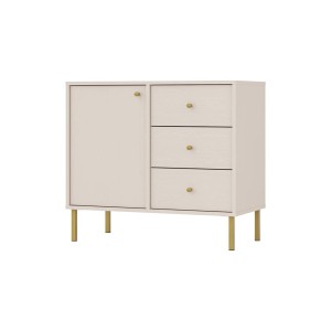 Kommode Tokio 1F3S sandbeige Möbelfüße gerade