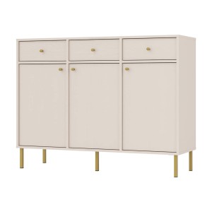 Kommode Tokio 3F3S sandbeige Möbelfüße gerade