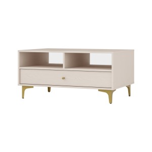 Couchtisch Tokio 1S sandbeige Möbelfüße dreieckig