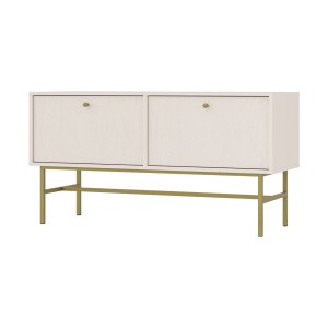 TV-Lowboard Tokio 2K sandbeige Metallrahmenfüße