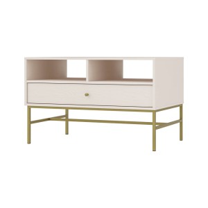 Couchtisch Kaffeetisch Tokio 1S sandbeige Möbelfüße Metallrahmen