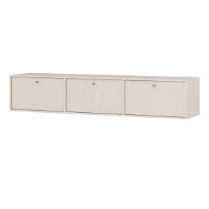 Lowboard TV-Schrank Tokio 3K sandbeige hängend
