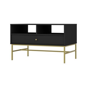 Couchtisch Tokio 1S graphitschwarz Möbelfüße Metallrahmen