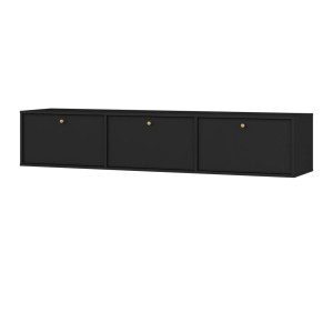 TV-Lowboard Tokio 3K graphitschwarz hängend