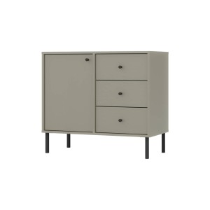 Kommode Tokio 1F3S eukalyptus Möbelfüße gerade