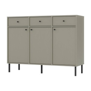 Kommode Tokio 3F3S eukalyptus Möbelfüße gerade