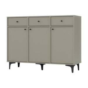 Kommode Tokio 3F3S eukalyptus Möbelfüße dreieckig