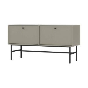 TV-Lowboard Tokio 2K eukalyptus Metallrahmenfüße