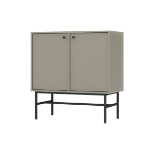 Kommode Tokio 2F eukalyptus Metallrahmenfüße