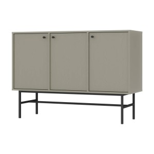 Kommode Tokio 3F eukalyptus Metallrahmenfüße