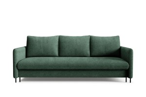 Sofa Bella Boucle dunkelgrün mit Schlaffunktion - Stoff Abriamo 9