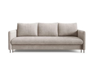 Sofa Bella Boucle beige mit Schlaffunktion - Stoff Abriamo 3