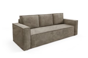  Sofa Korda cappuccino mit Schlaffunktion - Stoff Poso 003