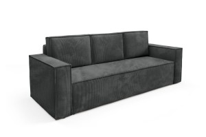  Sofa Korda  anthrazit mit Schlaffunktion - Stoff Poso 115