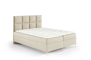 Boxspringbett mit Füßen Kleo 160x200cm beige - Stoff Riviera 21