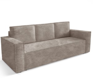 Sofa 3-Sitz Korda boucle beige - Stoff Abriamo 03