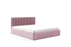 Polsterbett Fino 140x200 zartrosa - Stoff Riviera 62
