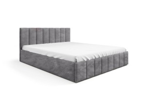 Polsterbett Lena 140x200 boucle dunkelgrau - Stoff Abriamo 7