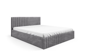 Polsterbett Solaris 180x200 boucle dunkelgrau - Stoff Abriamo 7